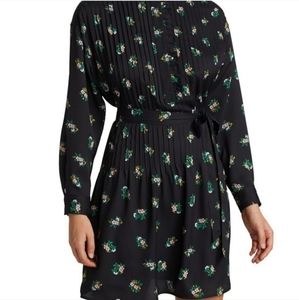 Tory Burch Daybreak Ditsy Ruffle-Front Cora Dress Size 4